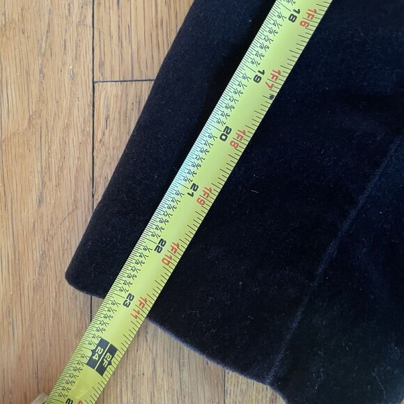 Vintage Womens Blazer Suit Jacket Black Velvet Sz S Lined Office Whimsigoth Boho - Picture 8 of 9